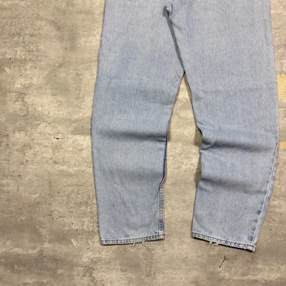 Vintage Levis 550 Relaxed Fit Tapered Light Wash Jeans Made in USA 34x32